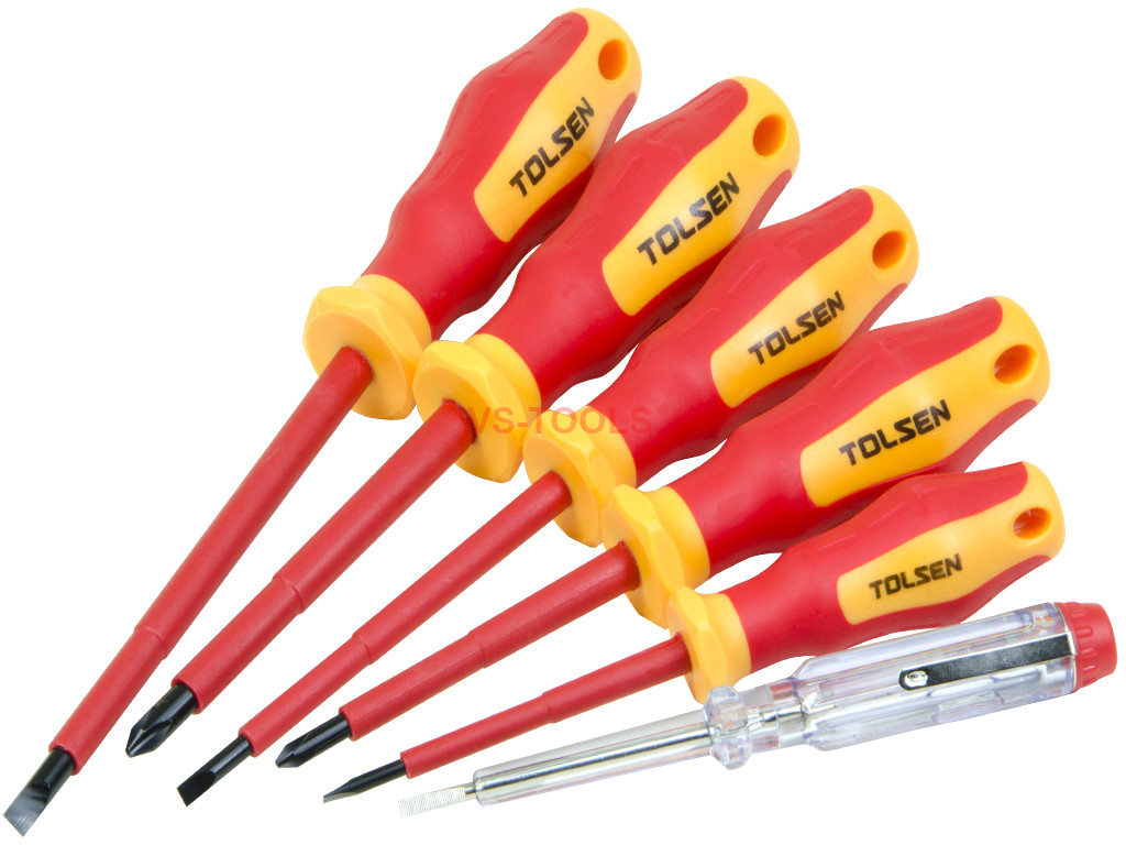 6pcs VDE Power Insulated 1000V Flat Phillips Handle Screwdrivers Set eBay